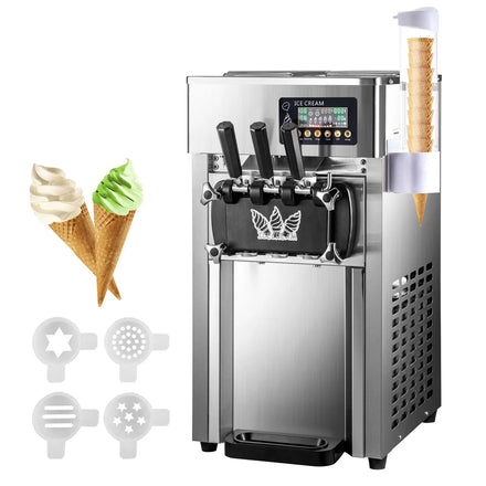 Peixu Industrial Professional Hot Sale Automatic Three Flavor Electric Soft Ice Cream Machine