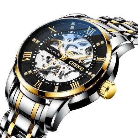 2022 GT Relogio Factory Custom Watch Skeleton Stainless Steel Mechanical Automatic Watches for Mens Watches Luxury