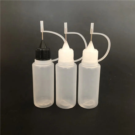 15ml PE Plastic Squeeze Oil Dropper Bottle with Needle Tips for Eye Drop Liquid Screen Printing Surface MOQ 100pcs