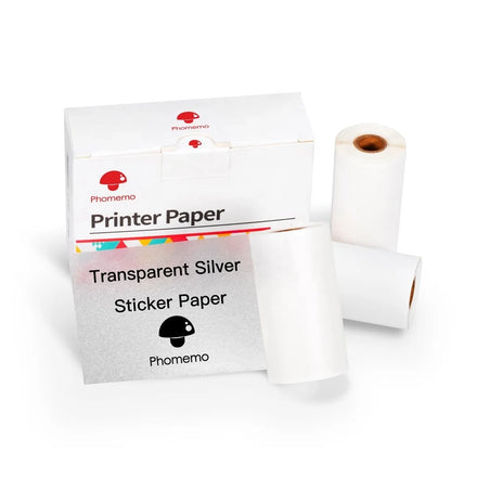 Phomemo 53mm X 3.5m Transparent Thermal Paper Clear Label Sticker for M02/M02S/M02PRO/M03 Printer
