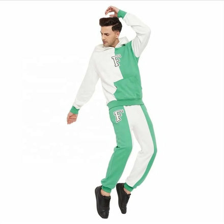 KY New Street Heavyweight Hoodies Mens Big and Tall Jogger Sets Chenille Embroidery 100%cotton Tracksuit for Men