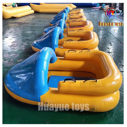 Popular Colorful Snow Tube Inflatable Snow Sled Winter Toys Ideal Funny Snow Car Toy for Outdoor Activity Snowmobile