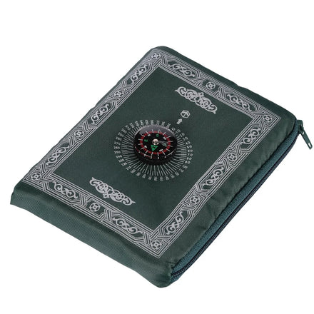 60*100cm Portable Muslim Blanket Compass Travel Prayer Mat Pocket Prayer Mat
