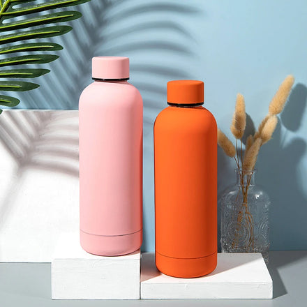 2023 Mikenda Hot Sale Custom logo Outdoor Sport Travel Pantone Color Bottle Matte Portable Stainless Steel Water Bottle