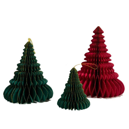 Christmas Paper Honeycomb Ornament for Tree Festival Decorations Xmas Home Christmas Tree Ball Ornament