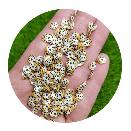 1kg Cute Cheese Polymer Clay Round Slices 5mm 10mm Sprinkles Creative Nail Art Supplies for Decoration & Gift Cake Food Themes