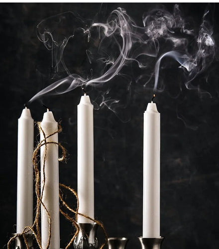 Classic European Smokeless Tasteless Taper Candle Romantic Dinner Ivory White Long Pillar Candles