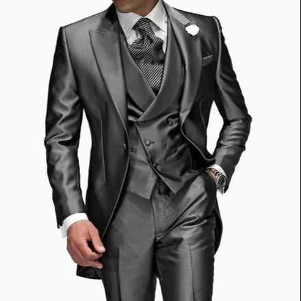 Tuxedo Business Performance Suit Men's Three Piece Suit Bridegroom Best Man Suit Wedding Banquet Men's Stage Dress