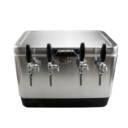 Home Brew Stainless Steel 1/2/4 Taps Jockey Box 50L Portable Outdoor BBQ Bar Accessories Draft Beer Dispensing Cooler Box