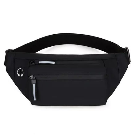 Juzzedo DHX-960 Large Capacity Double-layer Waterproof Durable Adjustable Zipper Hasp Closure Portable Outdoor Waist/Chest Bag
