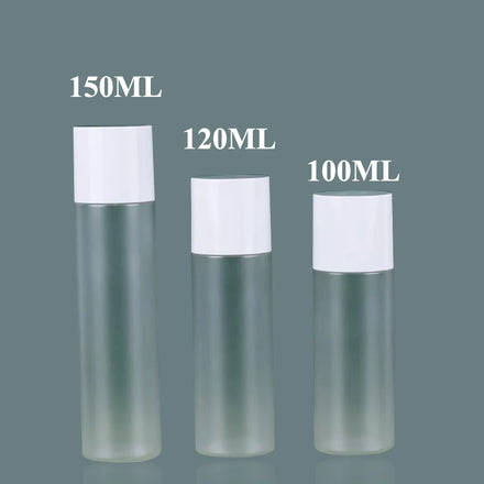 Low MOQ 100ml 120ml 150ml Plastic PET Empty Scrub Bottle with Screw Cap for Skin Care Toner and Lotion Packaging