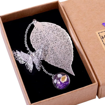 Hot Sale Metal Leaf Butterfly Bookmark for Book Lover Librarian Readers Birthday Gift Teachers Women Mothers Day