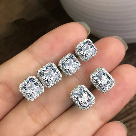 Gorgeous Stud Earrings for Women Noble Wedding Party Earring Fine Birthday Gift Lady Fashion Jewelry
