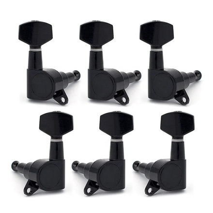 3R3L Black String Tuners Sealed Tuning Keys Machine Heads Guitar Tuning Pegs for Electric Acoustic Guitar