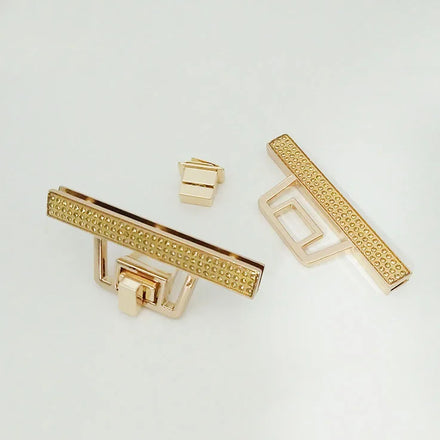 Deepeel BF231 Handbag Hardware Accessories Gold Locks Rhinestones Decoration Bag Lock