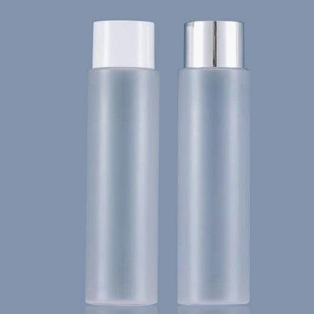 PET Plastic 100ml 120ml 150ml Empty Scrub Toner Bottle with Silver Screw Cap for Shampoo Lotion Water Body Spray 60ml Capacity