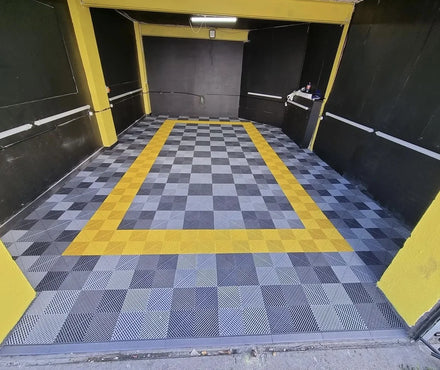 Modular Garage System Plastic Floor Mats for Workshop and Repair Shop Interlocking Garage Floor Tiles Plastic
