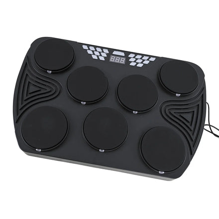 Konix Educational Music Toy Drum Pad with Drum Sticks Pedal Percussion Kit Digital Electronic Colorful Drum Set