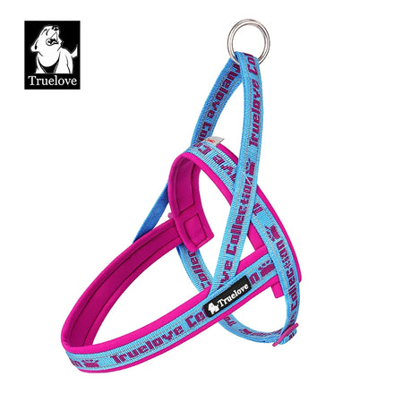Truelove Wholesale Breathable Soft Luxury Dog Harness Durable Strong Nylon Escape Proof Heavy Duty Reflective Pet Walking Vest