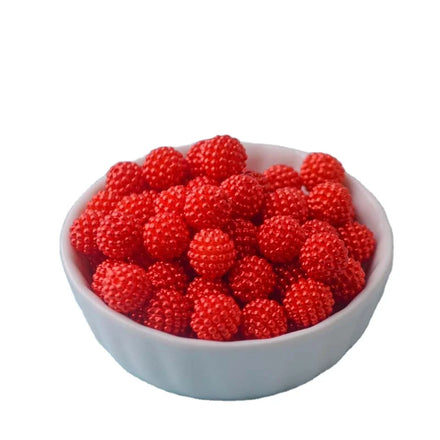 Diy Garment Hat Scarf Accessories Solid Bayberry Waxberry Plastic Loose Imation Pearl in Bulk Colored Bead With Hole for Jewelry