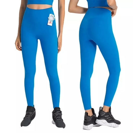 Fitness Athletic Leggings No T Line High Waist Tummy Control Sports Wear Skinny Yoga Pants Basic Gym Leggings