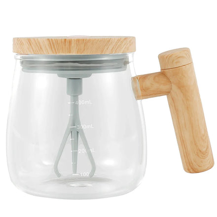 New Smart Glass Automatic Electric Mixer Mixing Cup Coffee Milk Magnetic Rotation Battery Self Stirring Coffee Mug With Handle