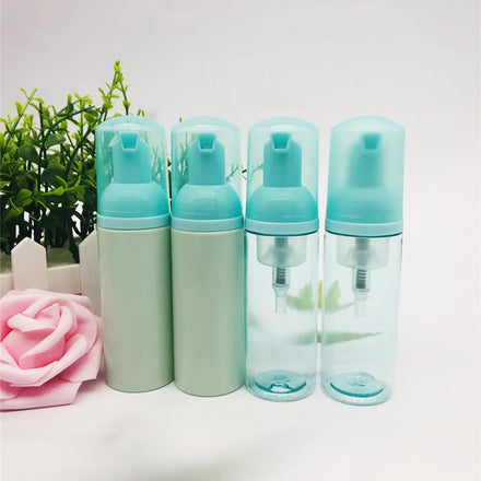 Factory Stock Small Capacity 30ml 50ml 60ml Matte Green Mousse Foamer Gradient Color Dispenser Shampoo Foam Pump Bottle