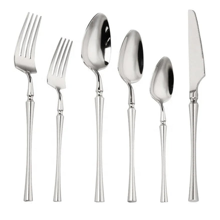 Nordic Western Custom 304 Stainless Steel Bright Small Wild Waist Steak Knife and Fork Household Tableware Spoon