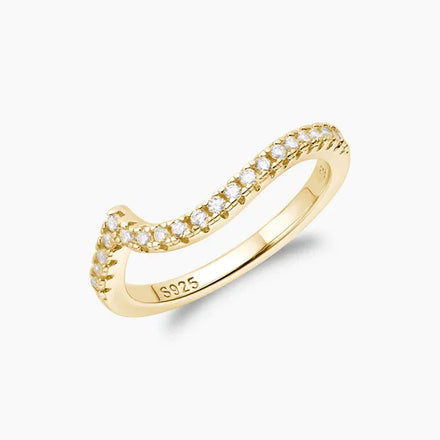 Factory Wholesale White CZ 925 Sterling Silver Stacking Wedding Band Rings for Women