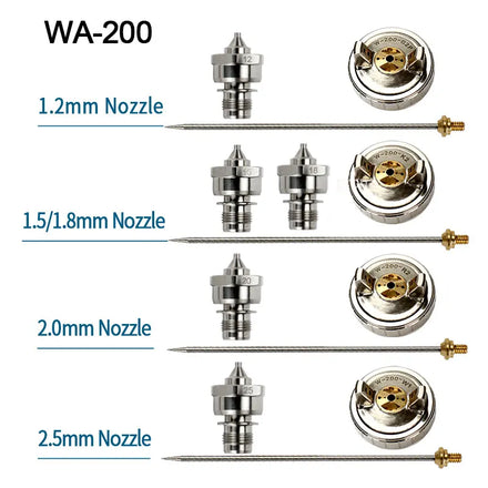 Wa200 Pneumatic Tools Accessories and Parts WA-200 Automatic Spray Gun Needle Nozzle Aircap Kit WA200 Air Gun Tools Kit