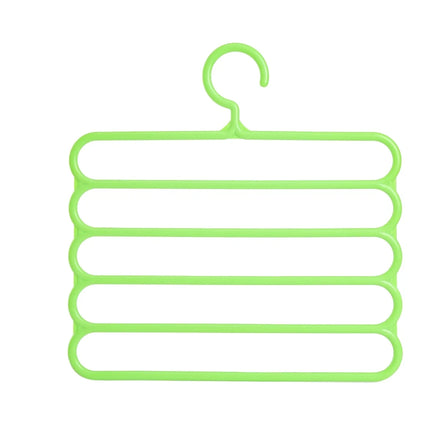5 -layer Custom Non-slip Plastic Clip Pant Hangers Adjustable Retractable Plastic Hangers