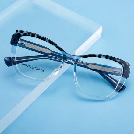 Trendy Women Eyeglasses Frame Acetate Blue Ray Blocking Optical Glasses Custom Logo Eyewear Optical Frame