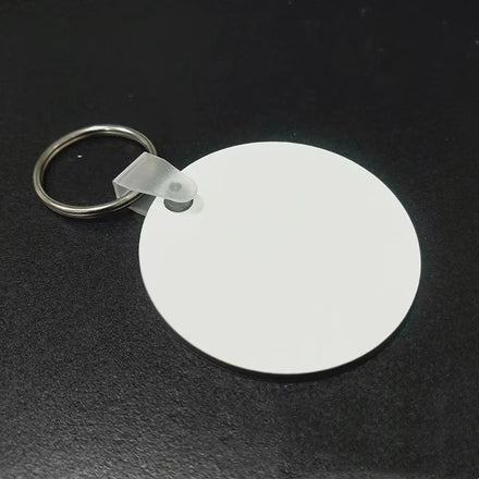 DIY Sublimation Double Sided Printed Key Chain Blank Wood Hardboard Key Chain MDF