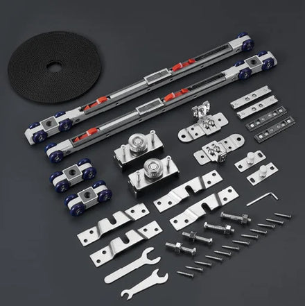 WEKIS Modern Custom Hardware Metal Frame Bifold Wooden Soundproof Barn Doors Hardware Other Door and Window Accessories