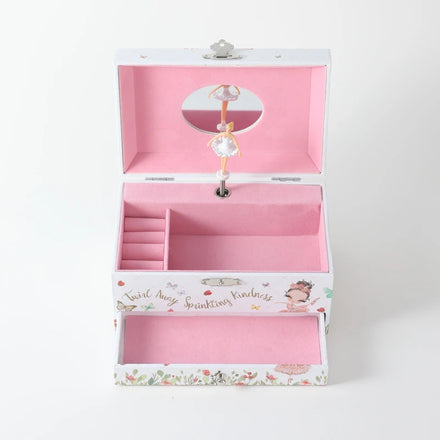 Unicorn Jewellery Travel Storage Box Organizer Necklace Bracelet Earrings Ring Hair Ballerina Jewelry Music Box for Girl