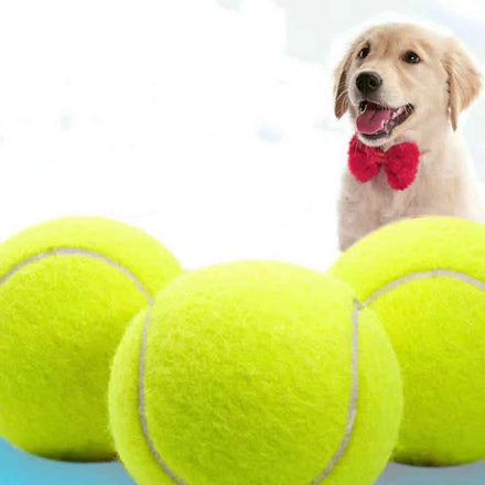 Dog Elastic Tennis Ball Rubber Eco-friendly Pet Chew Toys Dog Tennis Ball for Training