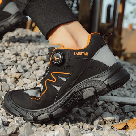 LANGTAN Industrial Safety Shoe Outdoor Sports European Standard Steel Toe Safety Shoes