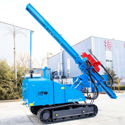 Hengwang diesel solar piling machine Hot Sale Solar Panel Pile Ramming Machine