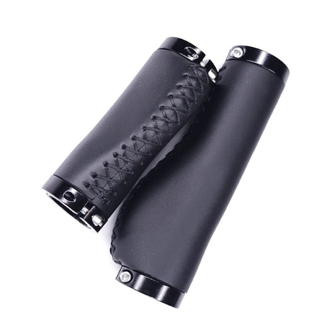 Bicycle Grips Factory Direct Sales Hot Selling High Fiber Leather Bicycle Hand Grips Support OEM Anti-slip Design