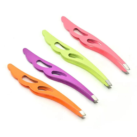 Professional Eyebrow Tweezers Stainless Steel Lash Clamps Hair Removal Tweezers Beauty Makeup Tools