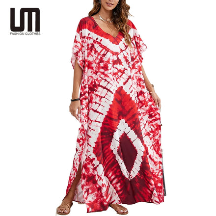 Liu Ming Oem Odm Hot Products Plus Size African Women Loose Beach Party Traditional Printed Long Dress