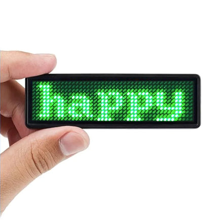 S1144 Magnetic Led Scrolling Text Display Badge Reusable Programmable Digital Price Labels