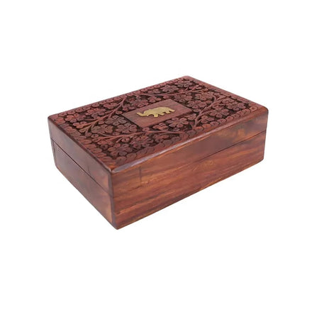 Tailai Wooden Art Craft Wooden Packaging Gift Box Mahogany Jewelry Box Holiday Portable Wooden Storage Box