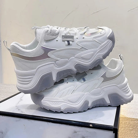 New Arrivals Fashion Casual Comfortable Walking Style Sport Shoes Women Comfort Sneaker Sports Walk Lace-up White Casual Shoes