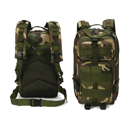 Custom logo Tri-color-desert Multipurpose Shoulder Tactical Hunting Survival Camouflage Bag Backpack