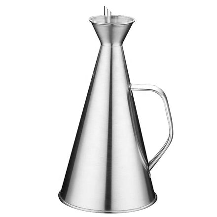 Creative Oil Bottle Seasoning Bottle Cross Border Supply of Stainless Steel 500m Large Capacity 1000ML Oil Jug Kitchen