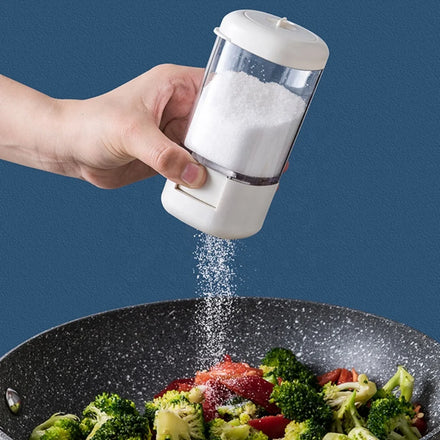 Press Type Salt Control Bottle Quantitative Seasoning Spice Jar for BBQ Kitchen Barbecue Limit Salt Shaker Storage Bottle