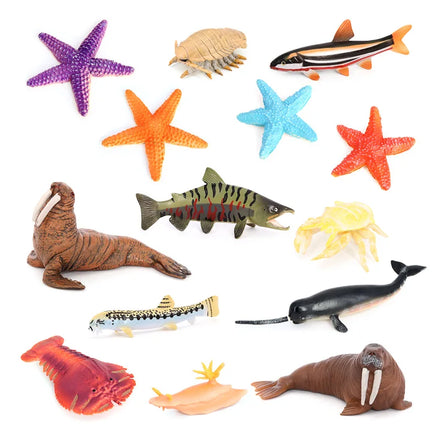 Solid PVC Simulation Sea Life Model Plastic Marine Figures Ocean Animal Figurines Toys