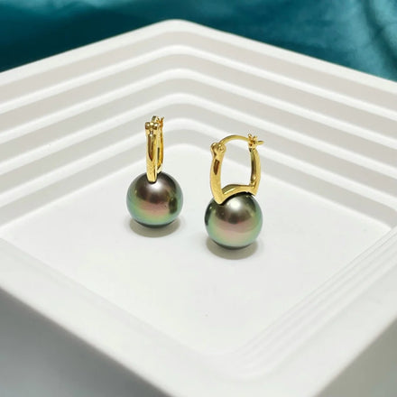 Hot Sale 18K Gold Accessories Women's Semi-Finished Pearl Stud Earrings Elegant Jewelry