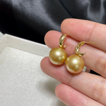 18K White Gold Semi-Finished Earrings with Popular Pearl Drop Design Women's Studs for Wedding Engagement & Anniversary Gifts